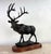 Handsome Vintage Cast-Iron Stag Sculpture For Sale - Image 10 of 12