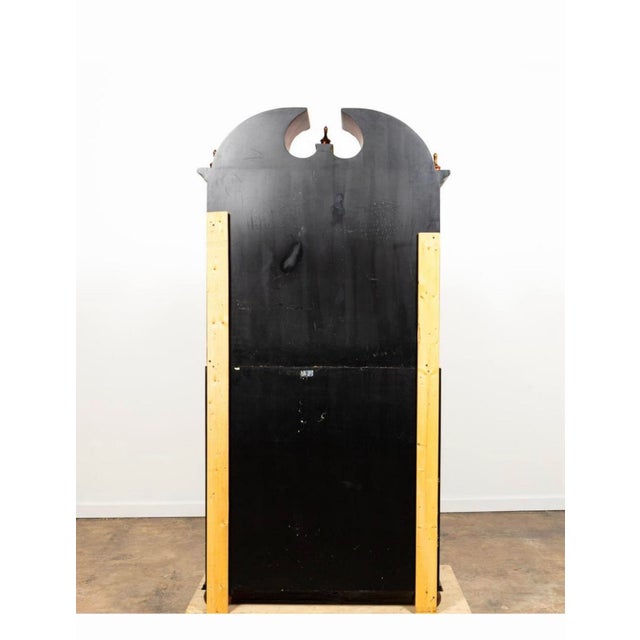 Wood Late 20th Century George-I Style Red Chinoiserie Secretary Bookcase For Sale - Image 7 of 7