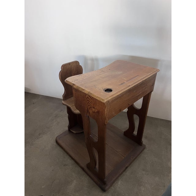 Antique School Desk, 1890s For Sale - Image 9 of 9