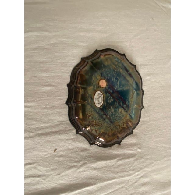Traditional Vintage International Silverplate Scallop Trinket Tray For Sale - Image 3 of 4