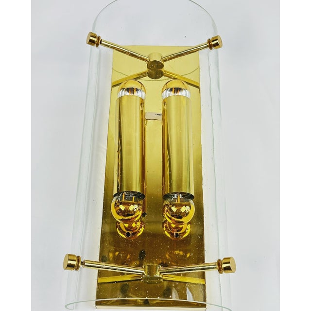 Metal Vintage Wall Light from Glashütte Limburg, 1970s For Sale - Image 7 of 12