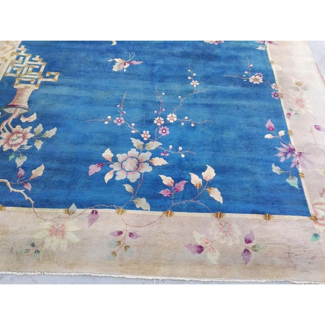 Antique Chinese Art Deco Carpet By Nichols Atelier Dating From 1920s 9' x 11'8" - 275 x 355 cm 1920s Antique Wool Knotted...