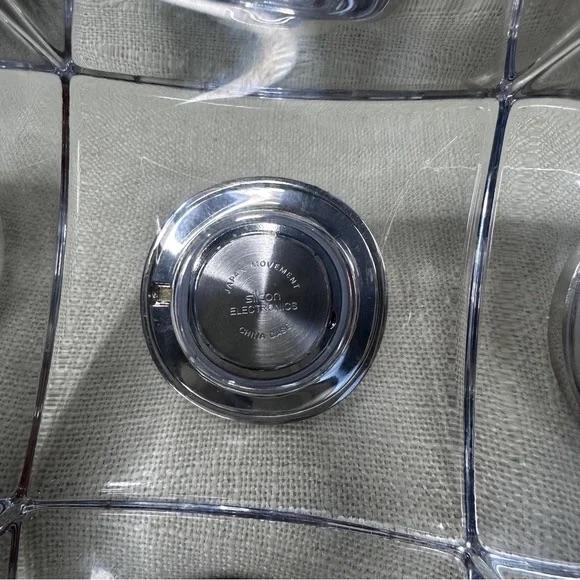 2020s Simon Pearce Handmade Woodbury Glass Clock For Sale - Image 5 of 9