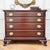 1960s Traditional Federal Revival Ribbon Mahogany Dresser | Entryway Piece For Sale - Image 4 of 11