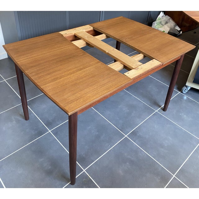Scandinavian Extendable Teak Table by Johannes Andersen for Samcom, Denmark, 1960s For Sale - Image 12 of 18