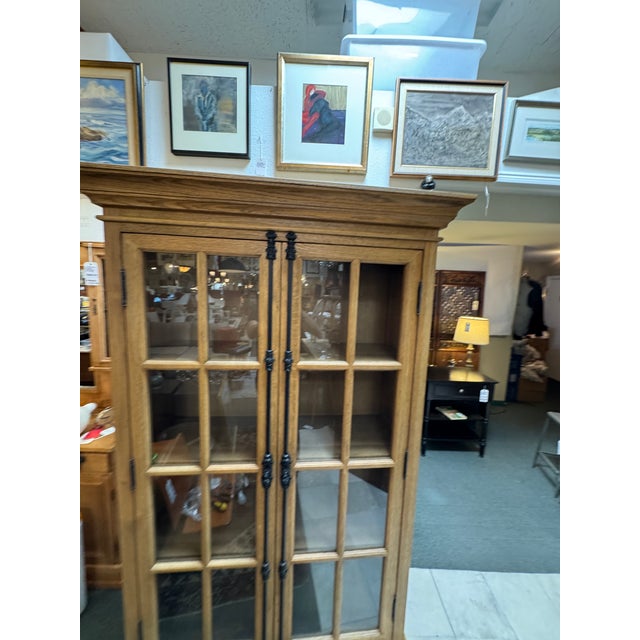 French Restoration Hardware French Casement Cabinet For Sale - Image 3 of 12
