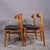 Mid-Century Modern Dining Chairs in Teak and Beech with Leaterette Seats, 1950s, Set of 4 For Sale - Image 3 of 6