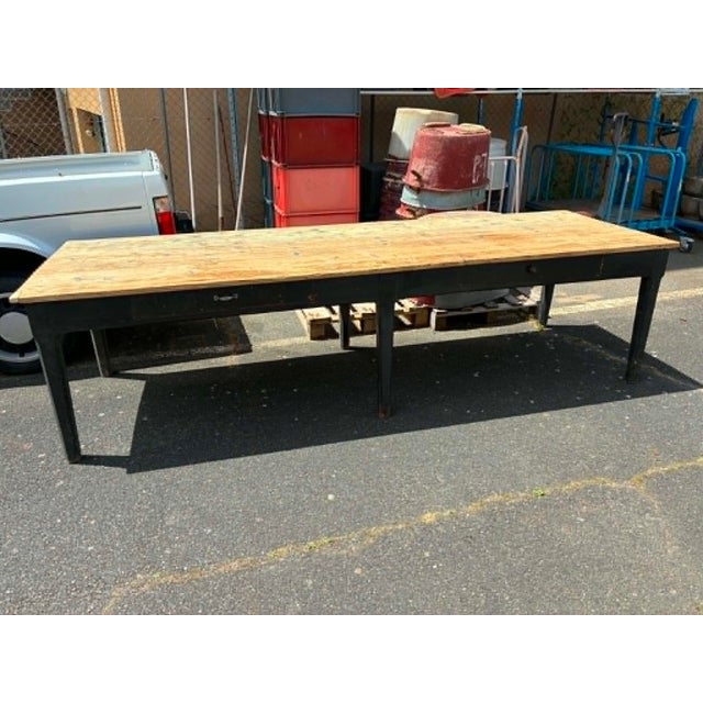Dining Table in Fir Wood, 1960s For Sale - Image 11 of 11
