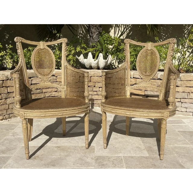 Louis XVI Style Armchairs, Set of 2 For Sale - Image 13 of 13