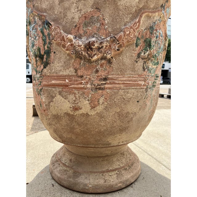 Pair of Antiqued Lemon or Orange Tree Anduze Pots From the Cevennes, France For Sale - Image 10 of 12