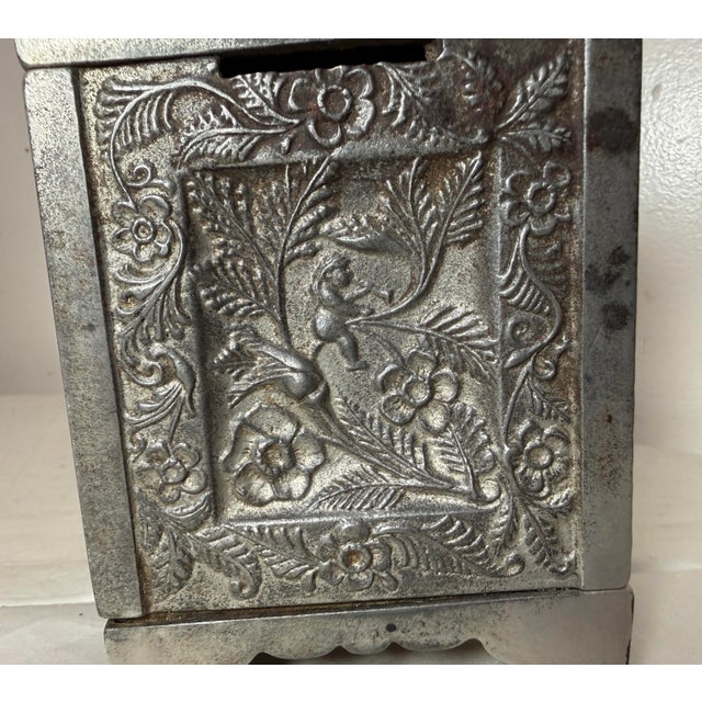 Antique 19th Century Cast Iron Je Stevens Jewel Safe Deposit Lockable Still Bank For Sale - Image 12 of 14