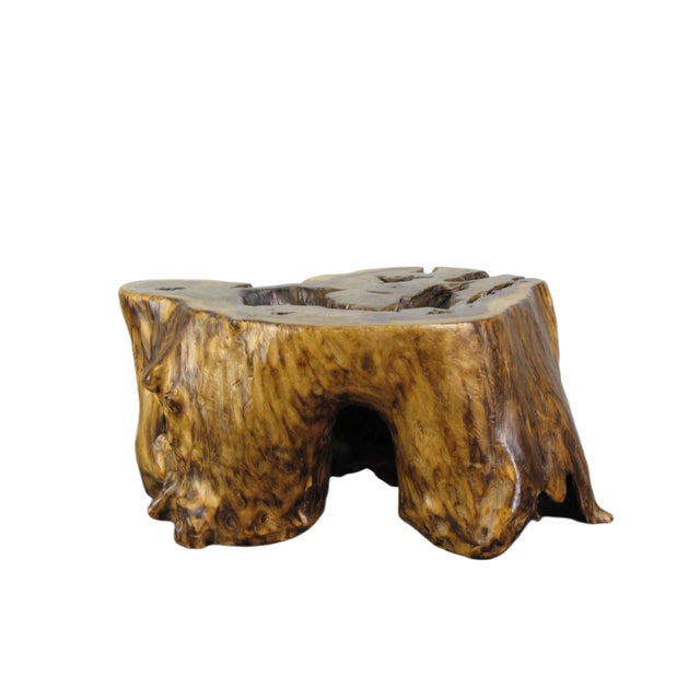Hand Carved Natural Wood Table Top Sculpture Item No.: AS2261-2 Dimension: Approx. 13.0"W, 10.0"D, 6.4"H Year: Vintage...