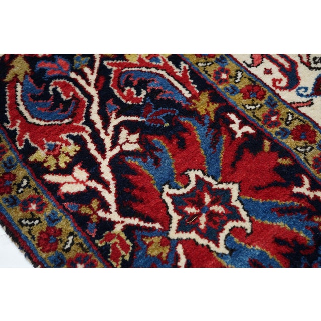 1940s Vintage Heriz Rug 10'4'' X 14'0'' For Sale - Image 4 of 9