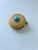 Metal Vintage 1960s Estée Lauder Gold Tone Rope Motif Turquoise Resin Solid Perfume Compact For Sale - Image 7 of 9