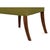 Wood Sloped Arm Green Velvet Dining Chair in Olive, Host Chair For Sale - Image 7 of 11