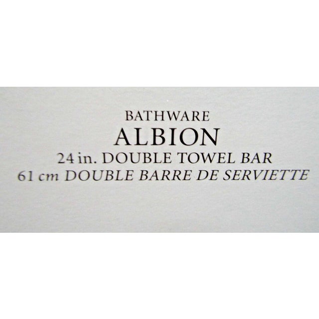 Restoration Hardware Albion Double Towel Bar Polished Nickle Finish