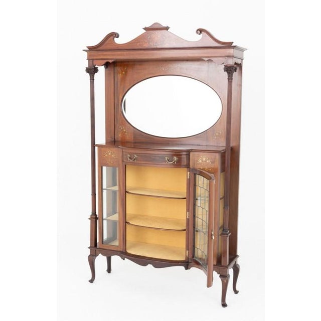 19th Century Art Nouveau Display Cabinet, 1890 For Sale - Image 5 of 11