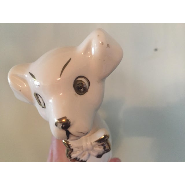 Pair of Mid 20th Century Art Deco Ceramic Dog Figurines For Sale In Los Angeles - Image 6 of 8