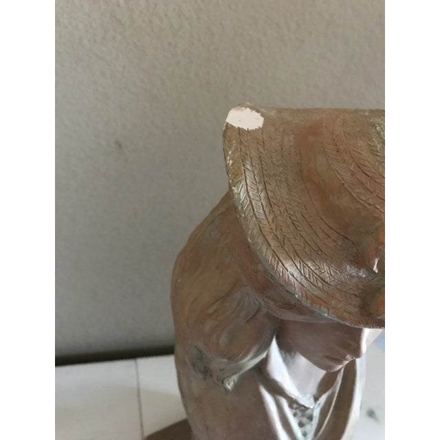 1991 Alva Studio Victorian Woman Sculpture For Sale - Image 11 of 13