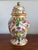 Palm Beach Style Decorative Ceramic Ginger Jar- Tropical Theme Hot Pink, Green With Gilt Accents For Sale - Image 11 of 12