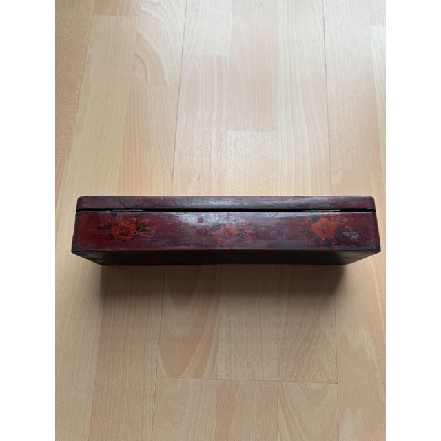 Meiji Japanese Lacquer Box, 1990s For Sale - Image 9 of 13