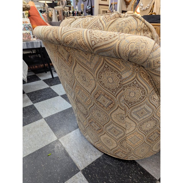 Pair of Barrel Chairs For Sale - Image 10 of 13
