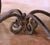 Mid-Century French Iron and Oak Riddling Board Table With Glass Top For Sale - Image 10 of 15