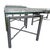 1970s Ultra-Modern 3-Piece Glass and Chrome Coffee Table & Two Matching End Tables. For Sale - Image 9 of 10