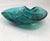 1960s Murano Aqua Teal Centerpiece Bowl With Controlled Bubbles and Millefiori Inclusions For Sale - Image 4 of 5