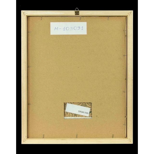 Mid-Century Modern Mario Sinisca, Blue Horizon, Original Mixed Media, 1960s For Sale - Image 3 of 4