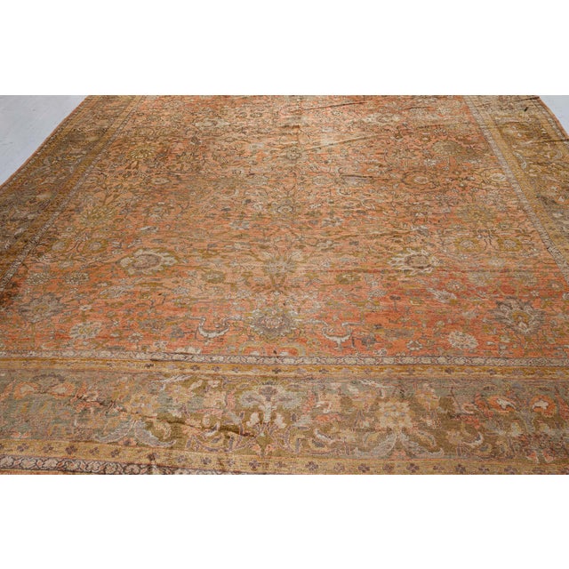 Authentic 19th Century Persian Sultanabad Rug For Sale - Image 9 of 9