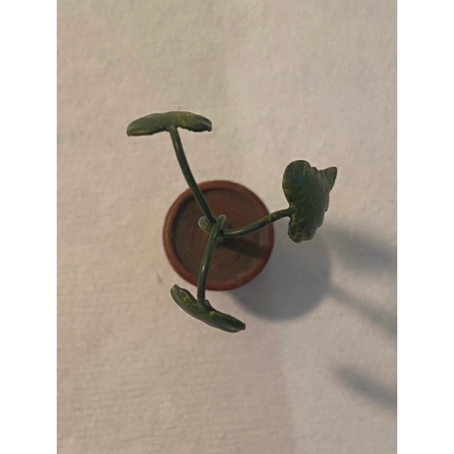 Rare Miniature Bronze of a Potted Plant For Sale - Image 4 of 6