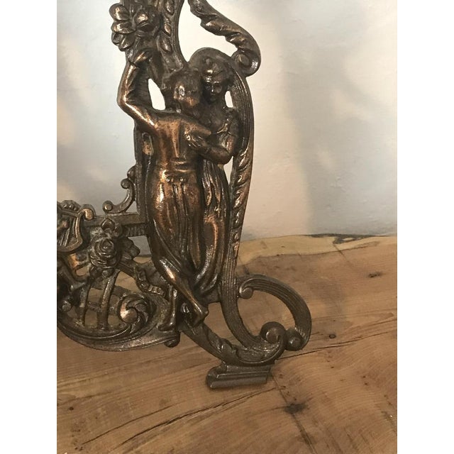 19th Century Victorian Brass Classical Rococo Picture Frame For Sale - Image 14 of 18