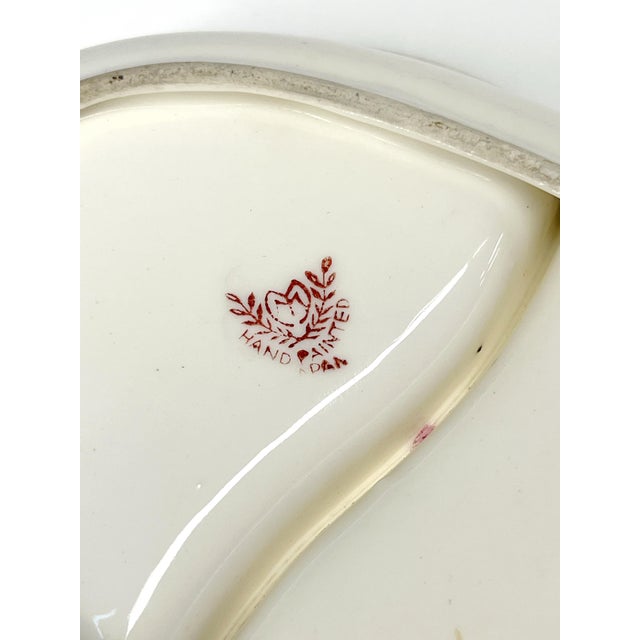 Vintage 1920's Hand-Painted Japanese Moriyama Mori-Machi Dish For Sale In Atlanta - Image 6 of 9