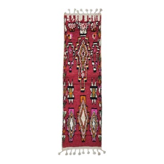 Moroccan Handwoven Runner Rug - 10.3 X 2.7 Ft For Sale