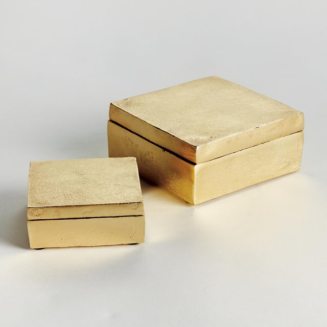The possibilities are endless with this charming set of lidded boxes. An upscale storage solution to tuck away anything...