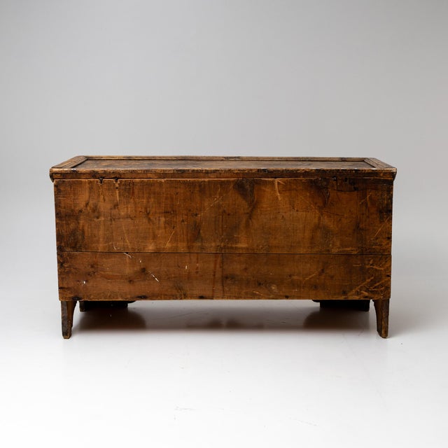 Baroque Painted Flat-Lid Chest, 1700s For Sale - Image 6 of 11