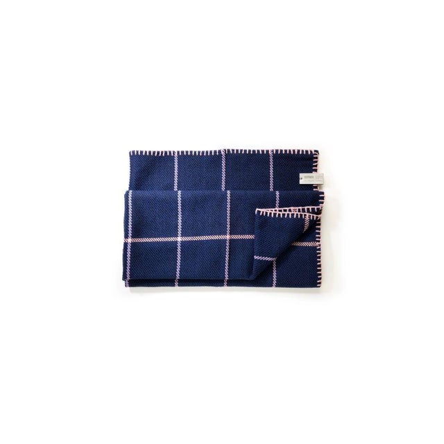 Contemporary Blue Plaid in Manta by Sebastian Herkner For Sale - Image 3 of 18