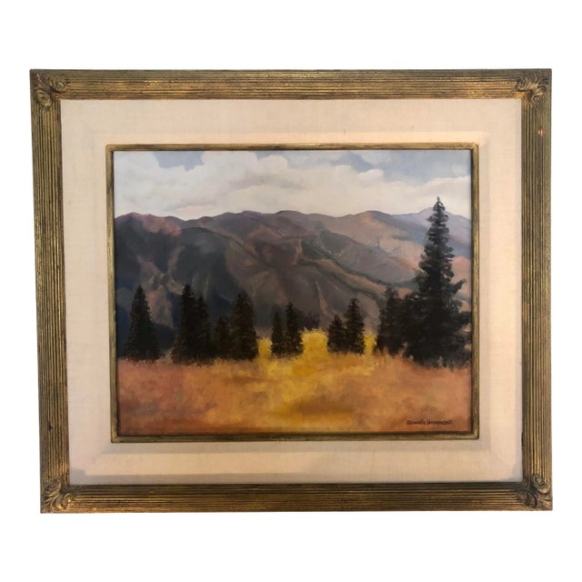 Contemporary Aspen Mountain “Ajax” Impressionist Landscape Painting For Sale