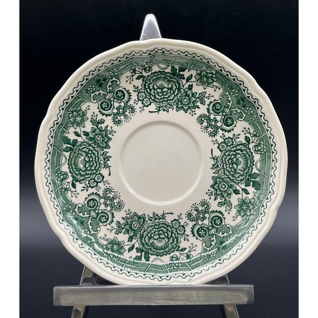 Green Burgenland Coffee or Tea Service from Villeroy & Boch, 1960s, Set of 28 For Sale - Image 10 of 18