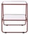 Brick Red Zunia 2 Tier Accent Table in Brick Red For Sale - Image 8 of 8