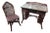Early 20th Century Rare Signed Karpen Furniture Arts & Crafts Woven Reed Desk & Chair For Sale