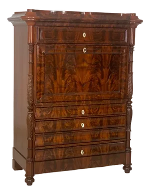 Vintage Louis Philippe Secretary Office Cabinet