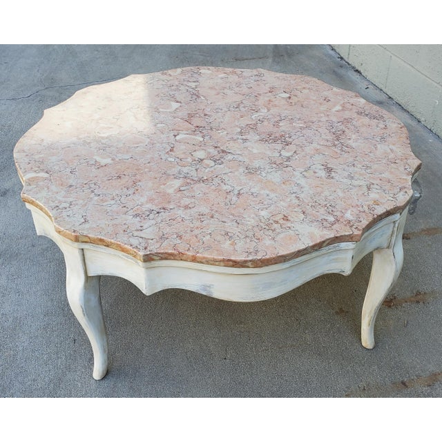 Vintage Italian Pink Marble Coffee Table Chairish