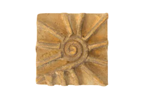 Vintage African Square Bronze Coin