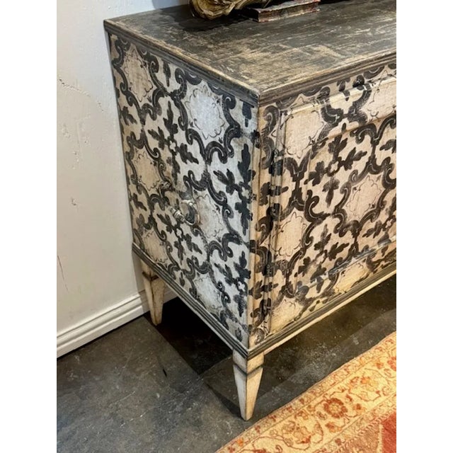 Italian Handed Painted Buffet For Sale - Image 4 of 10