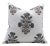 Fabdivine Artisan Block Print Throw Pillow Cover 24x24 Inch Thick Cotton White-Swadesh For Sale