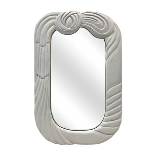 1970s Hand Made Drape-Look Mirror by Don Freedman For Sale