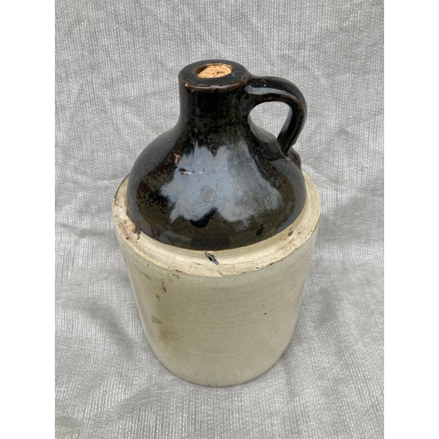 Beige Late 19th Century R H Macy & Co New York Stoneware Whiskey Jug For Sale - Image 8 of 14
