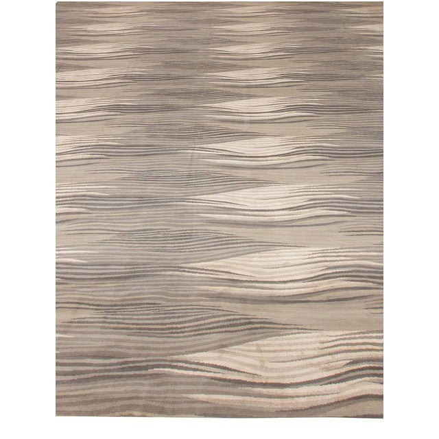 Early 21st Century Modern Oversized Abstract "River" Wool Rug by Doris Leslie Blau For Sale - Image 5 of 7